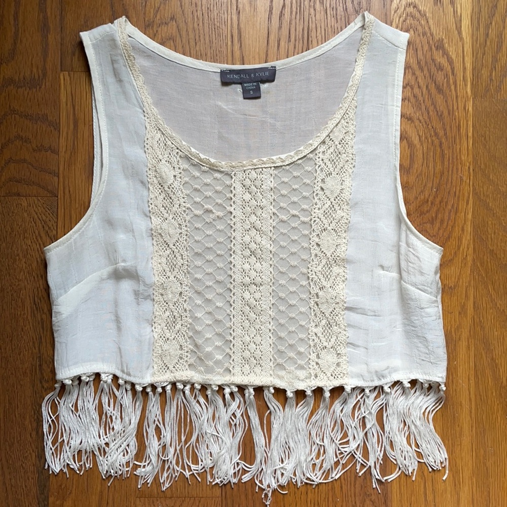 White Kendall & Kylie top